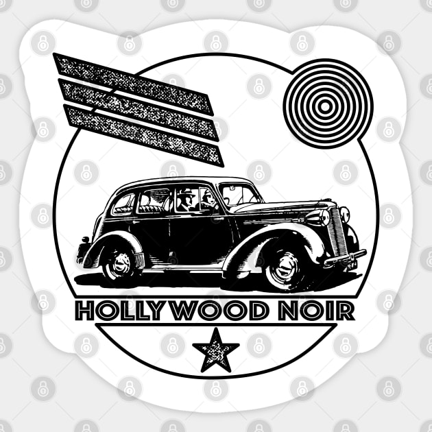 Hollywood Noir - A Tribute To The Glory Days Of Hollywood Film Noir & Detective Fiction Sticker by RCDBerlin